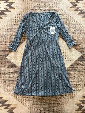 Toad&Co NWT Rosalinda Dress North Shore Stripe Print Size Medium